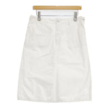 n100 コットンポプリン アーミースカート nf-1002 スカート ホワイト レディース エヌワンハンドレッド【中古】5-1126M∞