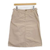 n100 コットンポプリン アーミー スカート ベージュ レディース エヌワンハンドレッド【中古】5-1126M∞