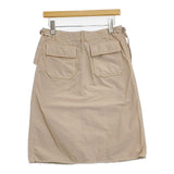 n100 コットンポプリン アーミー スカート ベージュ レディース エヌワンハンドレッド【中古】5-1126M∞