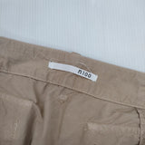 n100 コットンポプリン アーミー スカート ベージュ レディース エヌワンハンドレッド【中古】5-1126M∞