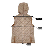 THE SMOCK SHOP キルティング フリース 中綿 ベスト ベージュ レディース ザ スモックショップ【中古】5-1127T∞