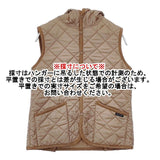 THE SMOCK SHOP キルティング フリース 中綿 ベスト ベージュ レディース ザ スモックショップ【中古】5-1127T∞