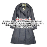Aquascutum 定価115500円 羽織 1653060-39 ベルト付き デニム コットンシルク コート ネイビー レディース アクアスキュータム【中古】6-0221M∞