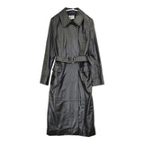 DIA i NiT ディアアイニット レザーコート 羊革 シープスキン 日本製 ベルト付き コート ブラック レディース【中古】5-1127T∞