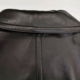 DIA i NiT ディアアイニット レザーコート 羊革 シープスキン 日本製 ベルト付き コート ブラック レディース【中古】5-1127T∞