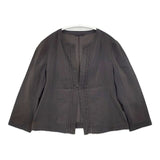 Mackintosh ノーカラー プリーツ ジャケット グレー レディース マッキントッシュ【中古】6-0221M∞