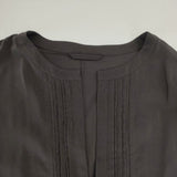 Mackintosh ノーカラー プリーツ ジャケット グレー レディース マッキントッシュ【中古】6-0221M∞