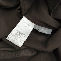 MARGARET HOWELL COTTON CHIFFON SHIRT 578-5152007 定価33000円 半袖シャツ 25SS ブラウン レディース マーガレットハウエル【中古】5-0815S♪