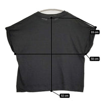 MARGARET HOWELL LINEN JERSEY TOP 578-5168030 定価18700円 カットソー 25SS ブラック レディース マーガレットハウエル【中古】5-0815S♪