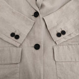 MARGARET HOWELL COMPACT LINEN 578-5120004 定価79200円 テーラードジャケット 25SS ベージュ レディース マーガレットハウエル【中古】5-0815M♪