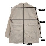 MARGARET HOWELL COMPACT LINEN 578-5120004 定価79200円 テーラードジャケット 25SS ベージュ レディース マーガレットハウエル【中古】5-0815M♪