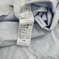 Spick and Span ガーメントダイサファリシャツ 定価12100円 半袖シャツ 24SS ライトブルー レディース スピックアンドスパン【中古】5-0815S♪
