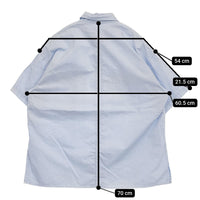 Spick and Span ガーメントダイサファリシャツ 定価12100円 半袖シャツ 24SS ライトブルー レディース スピックアンドスパン【中古】5-0815S♪