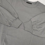 mizuiro-ind パフスリーブロングT 定価8580円 コットン カットソー ブルーグレー レディース ミズイロインド【中古】5-1126M∞