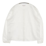 agnes b. ノーカラー コットン サイズ40 ブラウス シャツ ホワイト レディース アニエスベー【中古】5-1126M∞