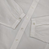 agnes b. ノーカラー コットン サイズ40 ブラウス シャツ ホワイト レディース アニエスベー【中古】5-1126M∞