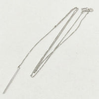 Jouete シルバー925 ロングネックレス スライド バー ネックレス シルバー レディース ジュエッテ【中古】5-1012G∞