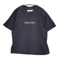 Calvin Klein ショートスリーブリラックスド スタンダードロゴTシャツ 半袖 カットソー ネイビー レディース カルバンクライン【中古】5-0819S♪