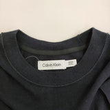 Calvin Klein ショートスリーブリラックスド スタンダードロゴTシャツ 半袖 カットソー ネイビー レディース カルバンクライン【中古】5-0819S♪