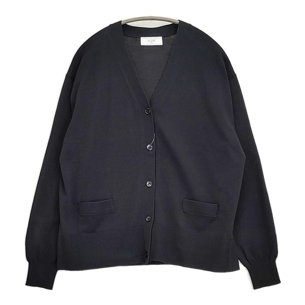 SLOBE IENA アイスコットンVネックカーディガン カーディガン 24SS ブラック レディース スローブイエナ【中古】5-0815M♪