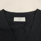 SLOBE IENA アイスコットンVネックカーディガン カーディガン 24SS ブラック レディース スローブイエナ【中古】5-0815M♪