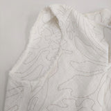 JURGEN LEHL J0102FB833 刺繍 コットン ノースリーブ ブラウス シャツ ホワイト レディース ヨーガンレール【中古】5-0819S♪