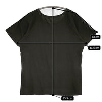 JURGEN LEHL J0104UB561 コットン 無地 ラグラン 半袖Ｔシャツ カットソー カーキ レディース ヨーガンレール【中古】5-0819S♪