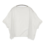 45R/45rpm ギマニットPONCHO 定価19800円 ポンチョ コットン ニット ホワイト レディース フォーティーファイブアールピーエム【中古】5-0819S♪