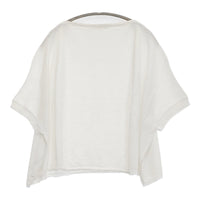 45R/45rpm ギマニットPONCHO 定価19800円 ポンチョ コットン ニット ホワイト レディース フォーティーファイブアールピーエム【中古】5-0819S♪