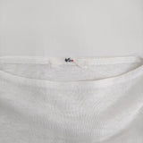 45R/45rpm ギマニットPONCHO 定価19800円 ポンチョ コットン ニット ホワイト レディース フォーティーファイブアールピーエム【中古】5-0819S♪