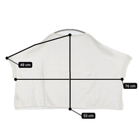 45R/45rpm ギマニットPONCHO 定価19800円 ポンチョ コットン ニット ホワイト レディース フォーティーファイブアールピーエム【中古】5-0819S♪