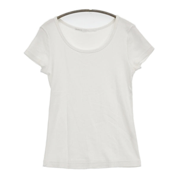 GALERIE VIE 23-03-81-03602 サイズ1 Uネック 半袖Ｔシャツ カットソー ホワイト レディース ギャルリーヴィー【中古】5-0819S♪