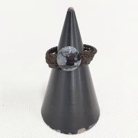 JURGEN LEHL アクセサリー リング・指輪 ブラック グレー レディース ヨーガンレール【中古】5-0828G◎