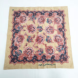 45R/45rpm もめん ペイズリー柄 バンダナ スカーフ ベージュ レッド レディース フォーティーファイブアールピーエム【中古】5-1108G◎