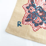 45R/45rpm もめん ペイズリー柄 バンダナ スカーフ ベージュ レッド レディース フォーティーファイブアールピーエム【中古】5-1108G◎