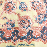 45R/45rpm もめん ペイズリー柄 バンダナ スカーフ ベージュ レッド レディース フォーティーファイブアールピーエム【中古】5-1108G◎