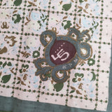 45R/45rpm もめん ドット 花柄 バンダナ スカーフ ピンク グリーン レディース フォーティーファイブアールピーエム【中古】5-1108G◎