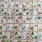 45R/45rpm もめん ドット 花柄 バンダナ スカーフ ピンク グリーン レディース フォーティーファイブアールピーエム【中古】5-1108G◎