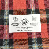 R&D.M.Co- タータンチェック 大判 ストール マフラー フリンジ ブランケット レッド レディース オールドマンズテーラー【中古】5-1027T◎