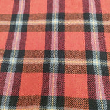 R&D.M.Co- タータンチェック 大判 ストール マフラー フリンジ ブランケット レッド レディース オールドマンズテーラー【中古】5-1027T◎