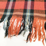 R&D.M.Co- タータンチェック 大判 ストール マフラー フリンジ ブランケット レッド レディース オールドマンズテーラー【中古】5-1027T◎