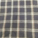 R&D.M.Co- タータンチェック 大判 ストール マフラー フリンジ ブランケット ネイビー レディース オールドマンズテーラー【中古】5-1027T◎