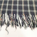 R&D.M.Co- タータンチェック 大判 ストール マフラー フリンジ ブランケット ネイビー レディース オールドマンズテーラー【中古】5-1027T◎