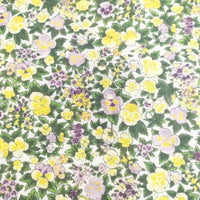R&D.M.Co- pansy print パンジープリント ショール ストール グリーン イエロー レディース オールドマンズテーラー【中古】5-0828M◎