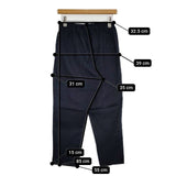 JURGEN LEHL J0131FP371 コットン ブルーレーベル インド製 パンツ ネイビー レディース ヨーガンレール【中古】5-1124M∞