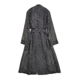 HYKE 新品 CONTOUR LINE TRENCH COAT サイズ1 定価85800円 17441 トレンチコート 24SS ブラック ホワイト レディース ハイク【中古】5-0815M♪
