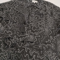 HYKE 新品 CONTOUR LINE TRENCH COAT サイズ1 定価85800円 17441 トレンチコート 24SS ブラック ホワイト レディース ハイク【中古】5-0815M♪