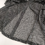 HYKE 新品 CONTOUR LINE TRENCH COAT サイズ1 定価85800円 17441 トレンチコート 24SS ブラック ホワイト レディース ハイク【中古】5-0815M♪