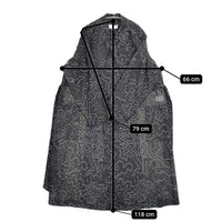 HYKE 新品 CONTOUR LINE TRENCH COAT サイズ1 定価85800円 17441 トレンチコート 24SS ブラック ホワイト レディース ハイク【中古】5-0815M♪