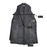 HYKE 新品 CONTOUR LINE TRENCH COAT サイズ1 定価85800円 17441 トレンチコート 24SS ブラック ホワイト レディース ハイク【中古】5-0815M♪